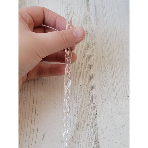 Long clear acrylic icicle ornament xmas decor - Picture 5 of 5